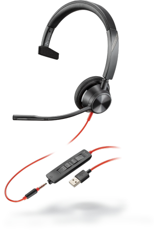 HP Poly Blackwire 3315 Mono Headset kabelgebunden USB-A